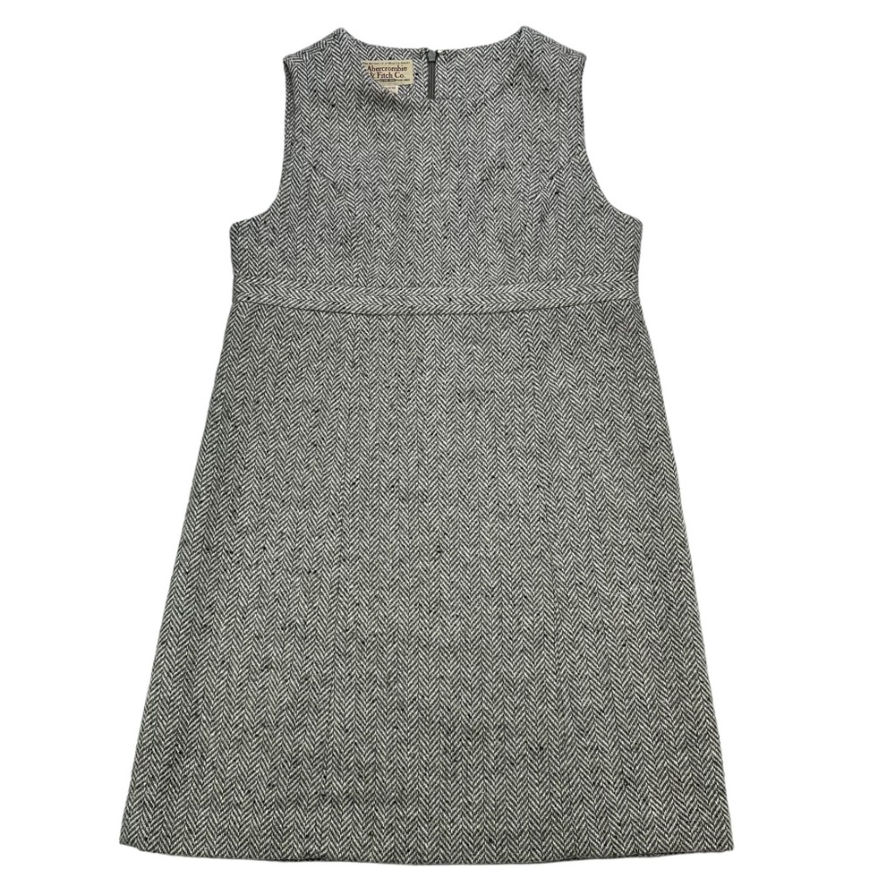 Vintage Abercrombie & Fitch Y2K Chevron Tweed shift dress, S